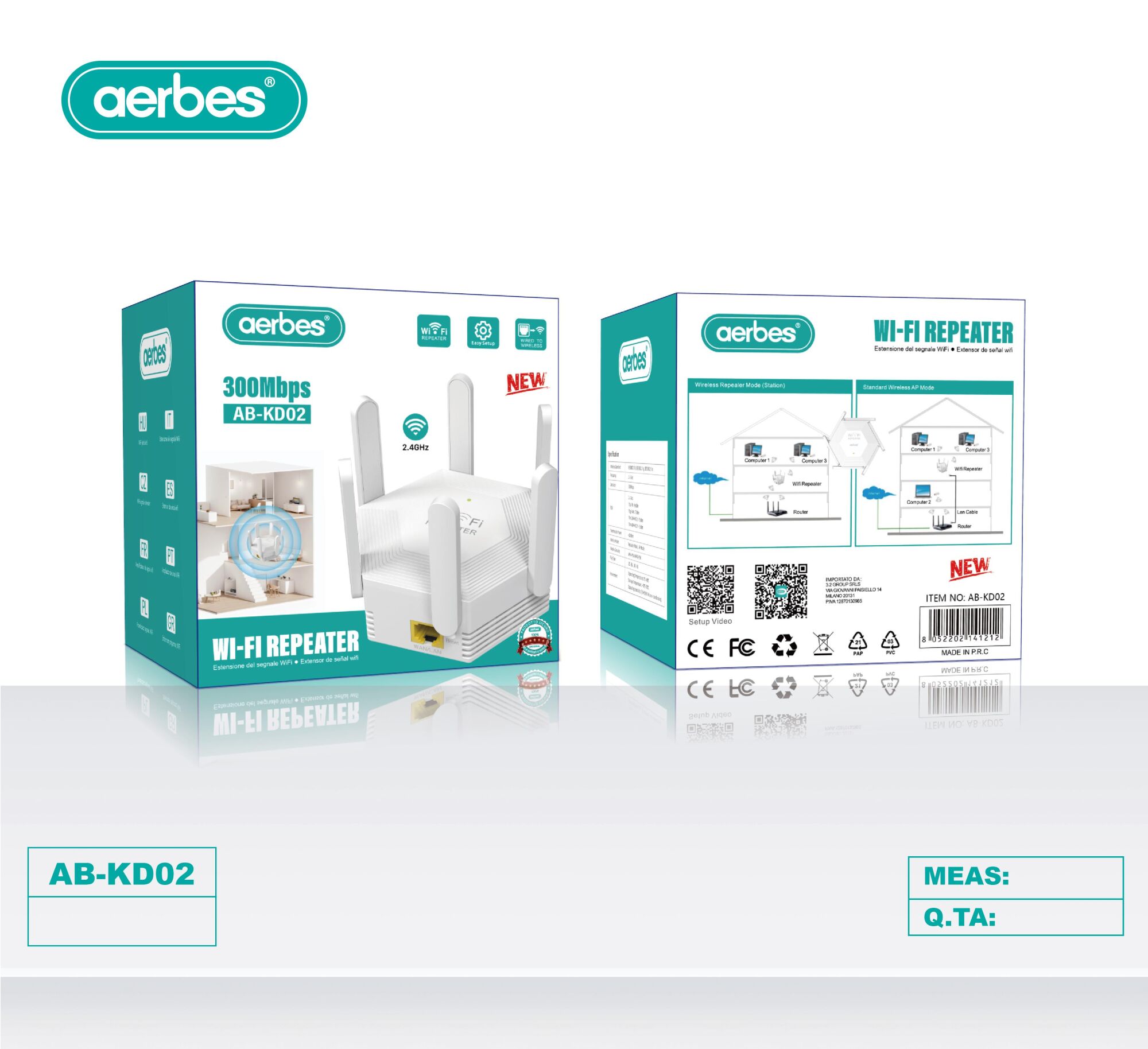 Wi-Fi repeater 300Mbps