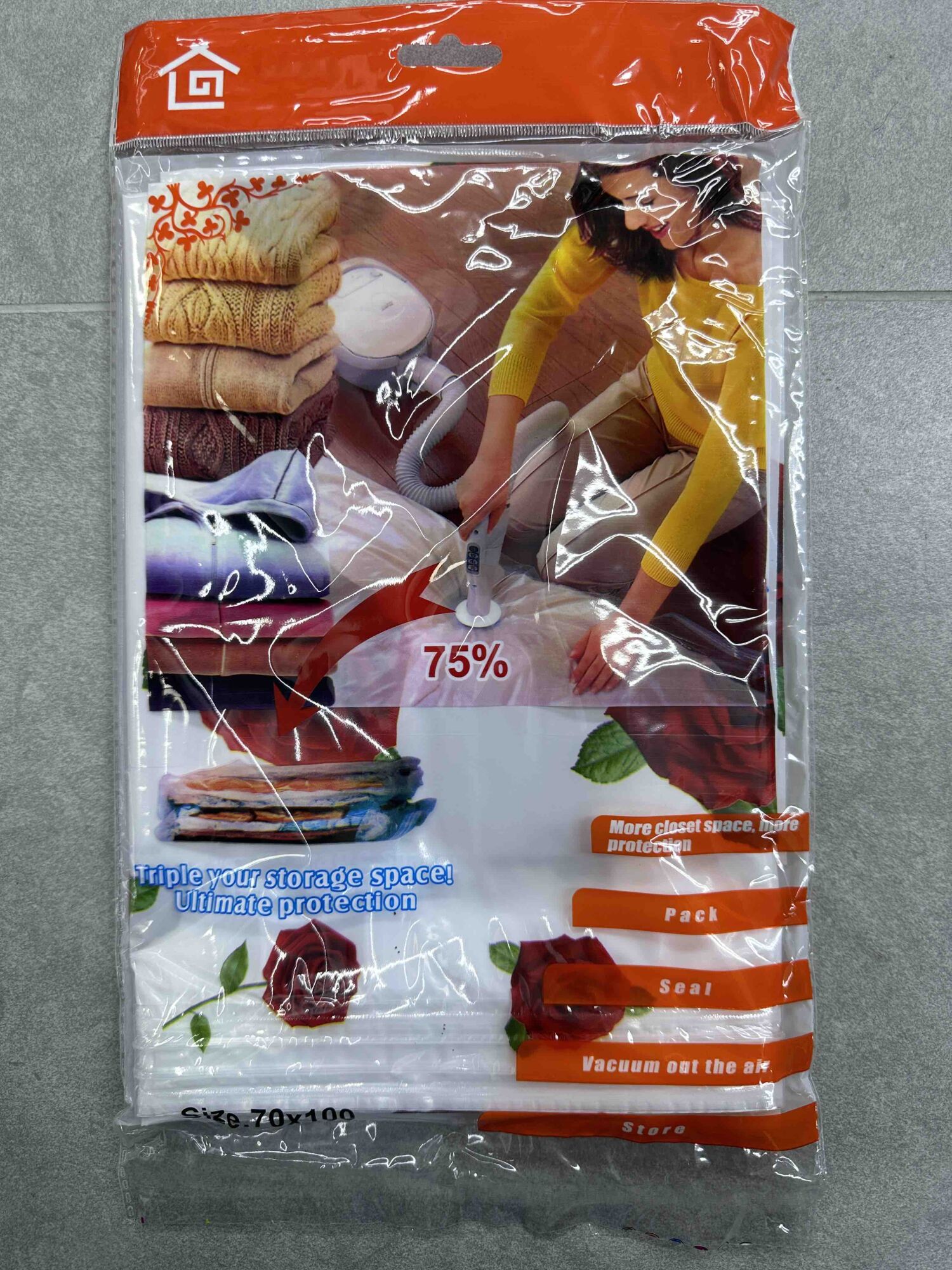 Vakum kesica za odlaganje garderobe