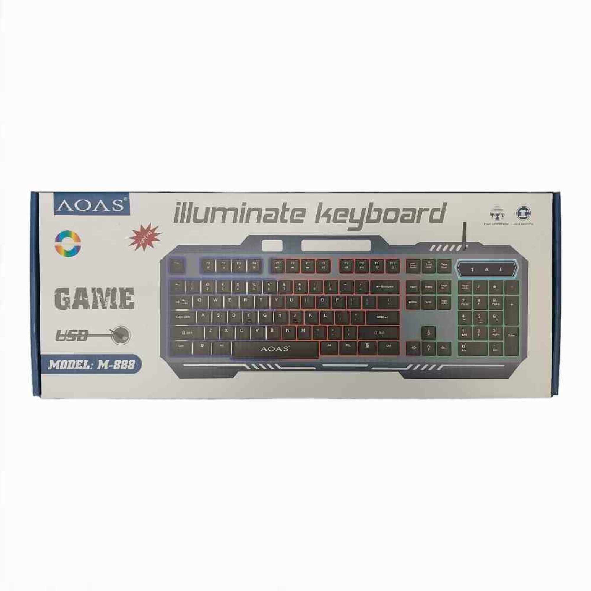 Gaming tastatura sa osvetljenjem AOAS M-888