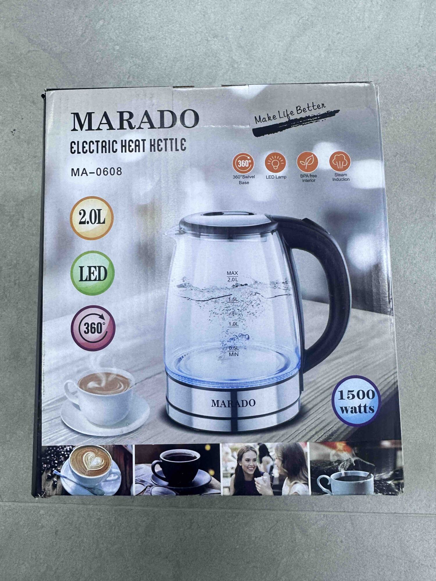 Električni bokal za vodu 2L