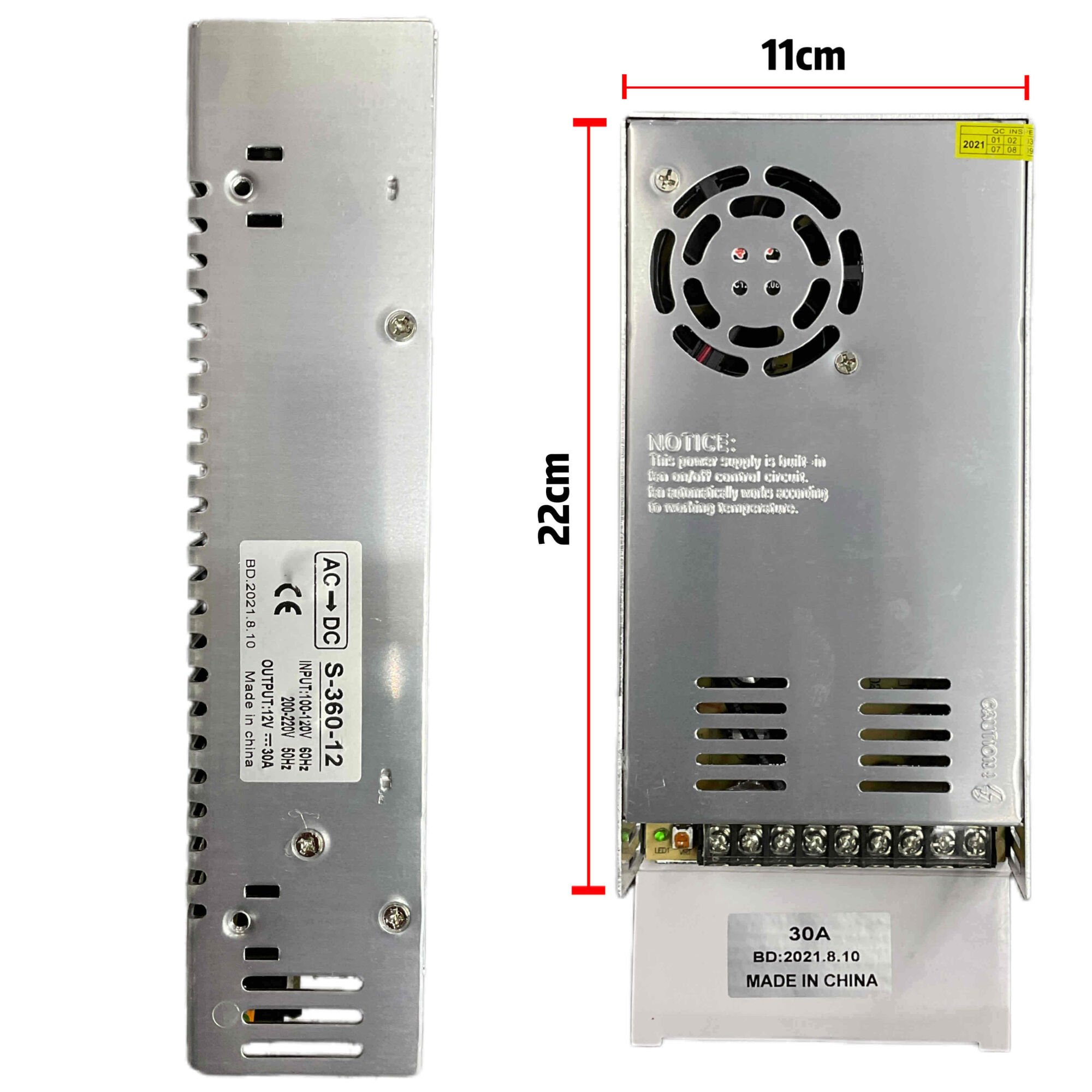 AC-DC napajanje 12V 30A