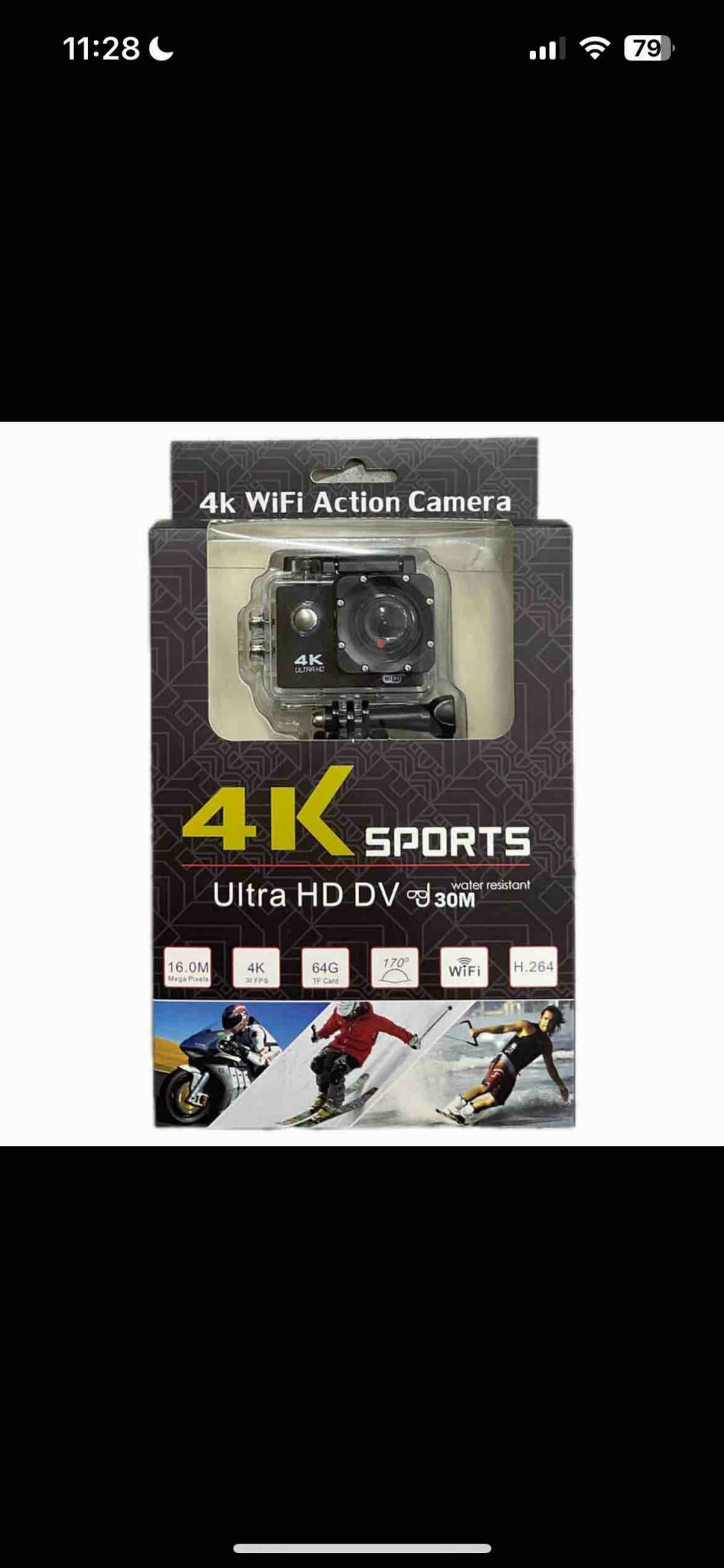 4K Sports akciona WiFi kamera