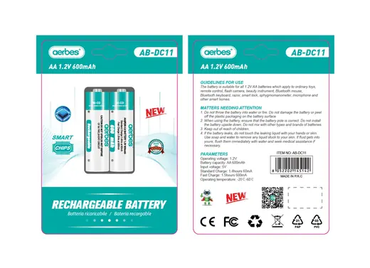 Punjaće AA baterije 600mAh