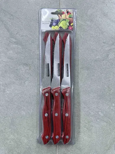 Set noževa za voće sa drvenim drškama