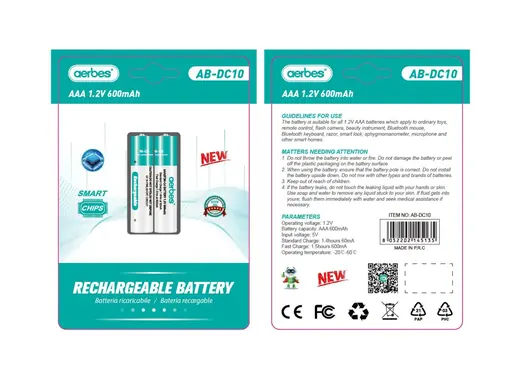Punjaće AAA baterije 600mAh