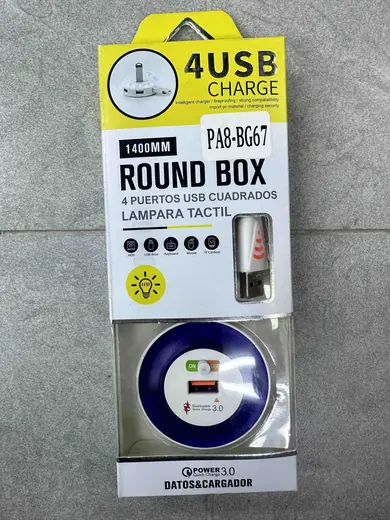 USB punjač sa 4 porta i LED svetlom