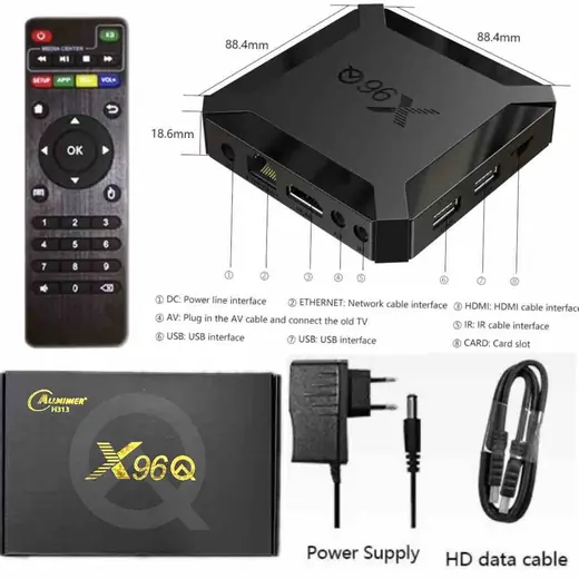 Smart TV Android TV Box X96Q