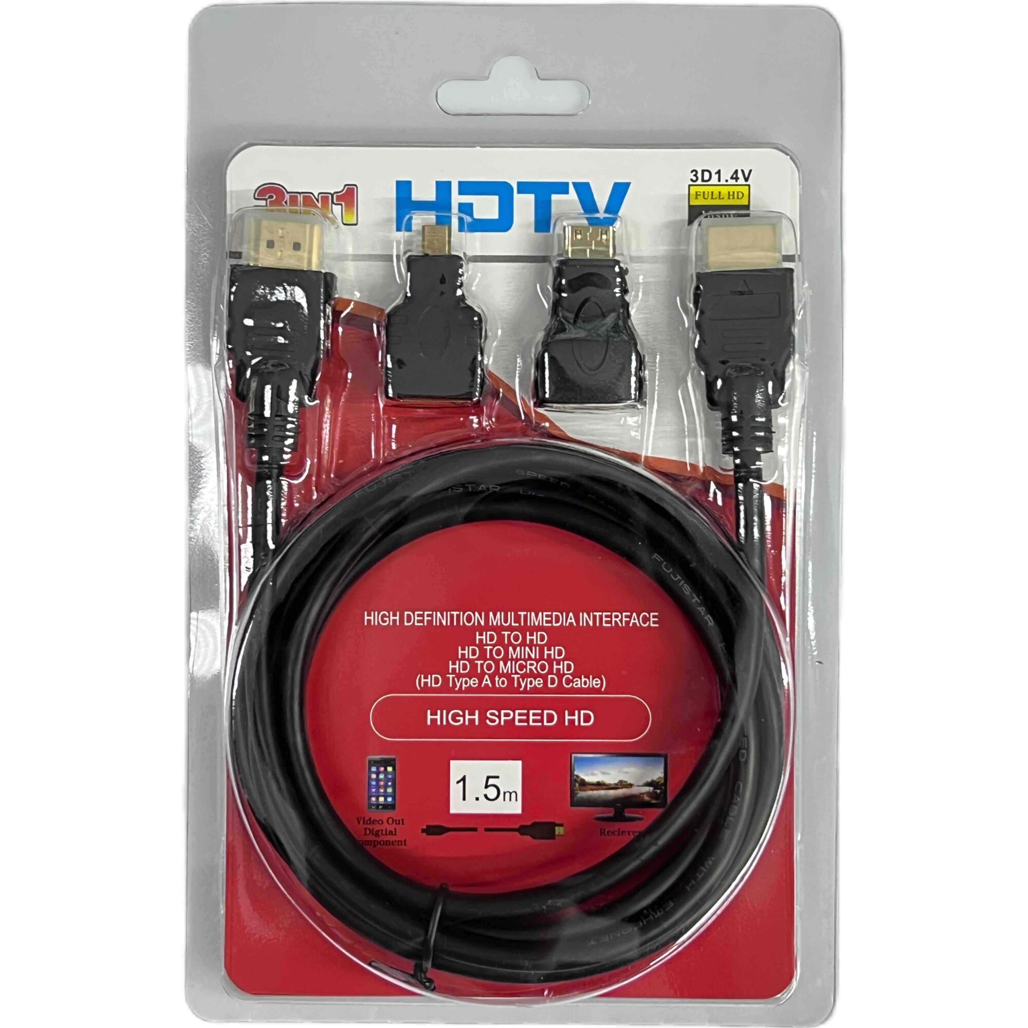 HDMI kabl 3 u 1
