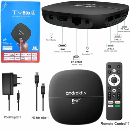 Android TV Box 8K Ultra HD