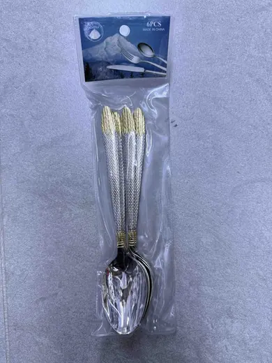 Set kašika sa zlatnim detaljima 6 komada