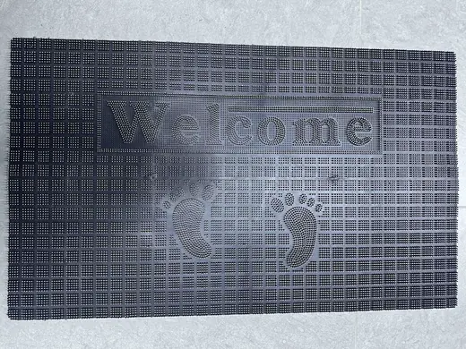 Gumena prostirka za ulazna vrata Welcome