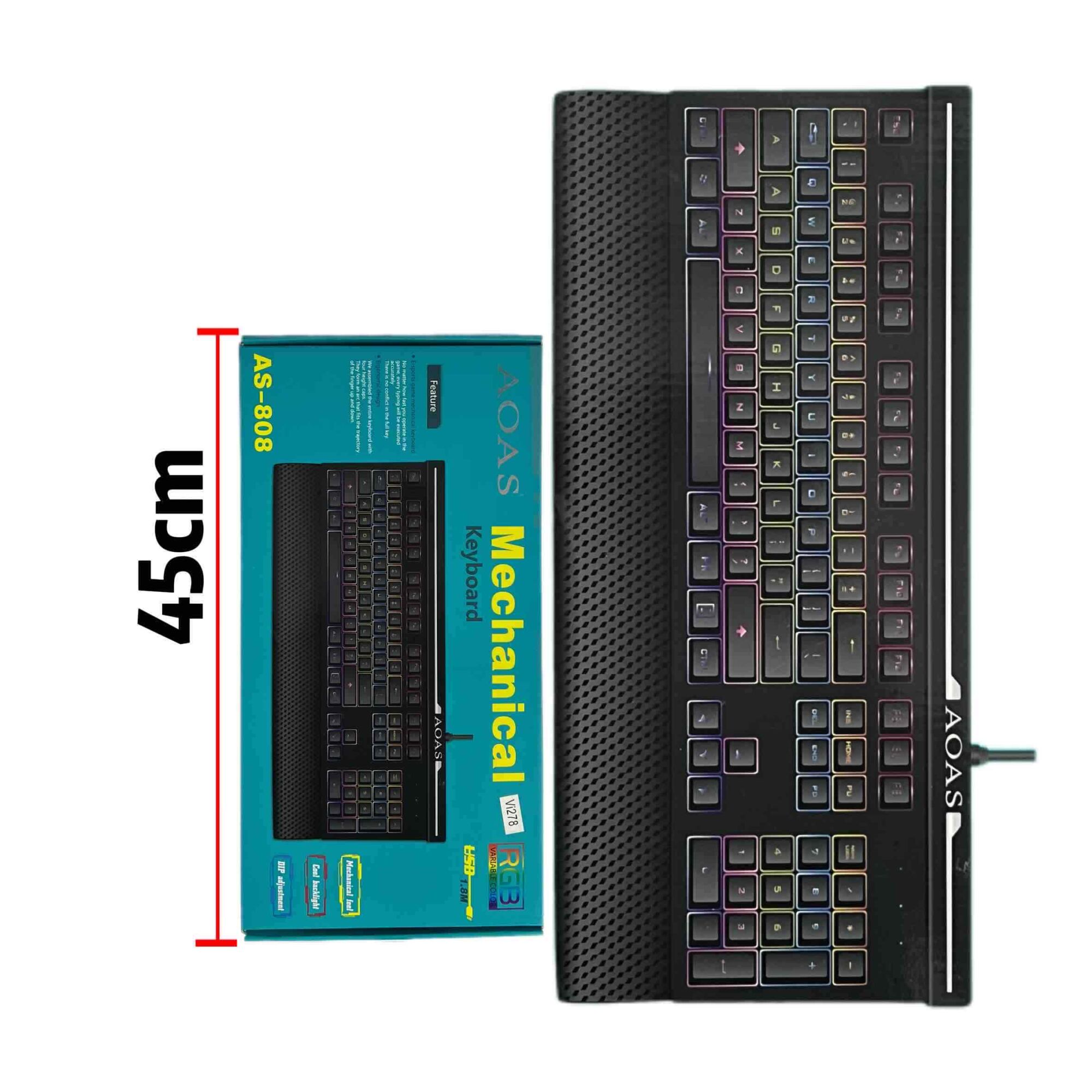 Mekanička RGB tastatura AOAS AS-808