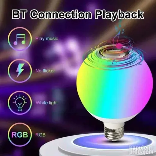 Pametna Bluetooth LED sijalica sa muzikom