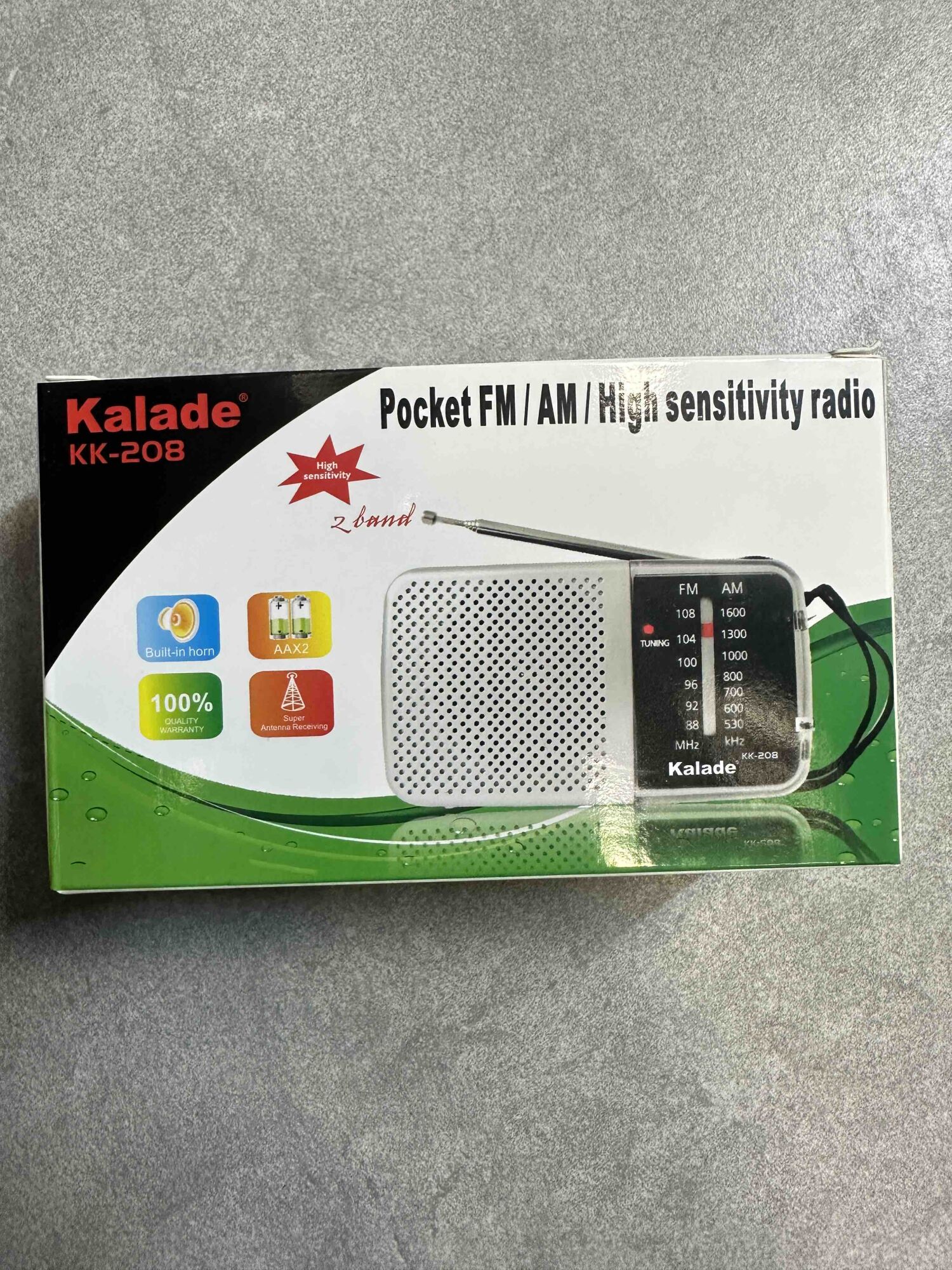Džepni FM/AM radio Kalade KK-208