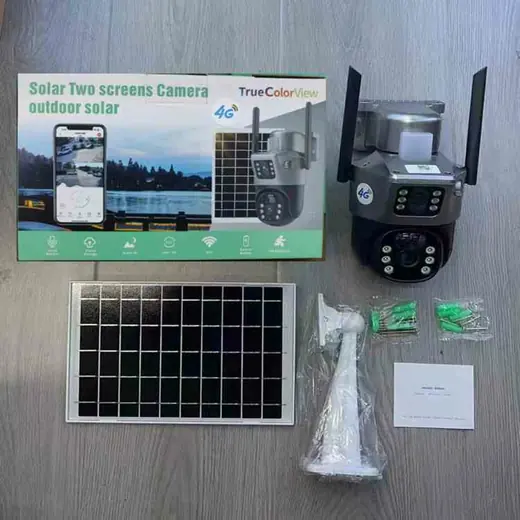 Solarna sigurnosna kamera sa dve kamere i 4G konekcijom