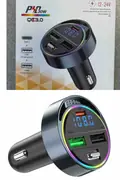 Auto punjač sa 3 USB porta i ekranom