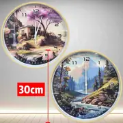 Zidni sat sa pejzažom 30cm