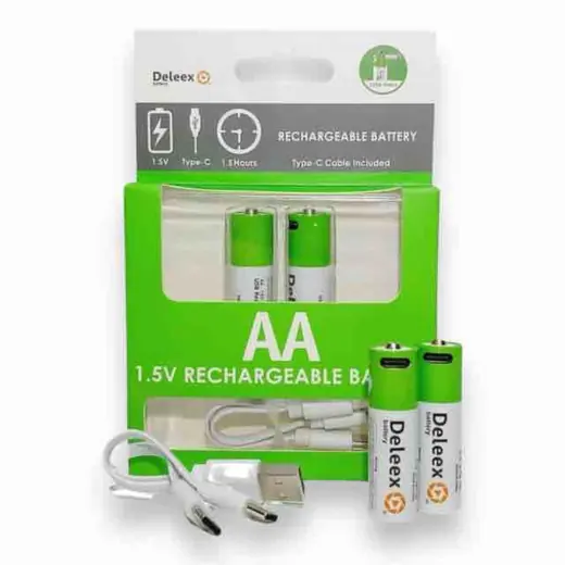 Punjive AA baterije sa USB-C kablom