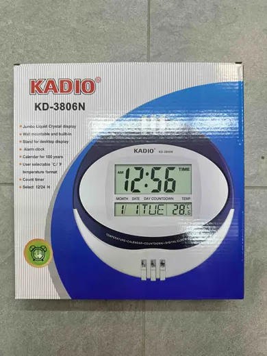 Digitalni zidni sat Kadio KD-3806N