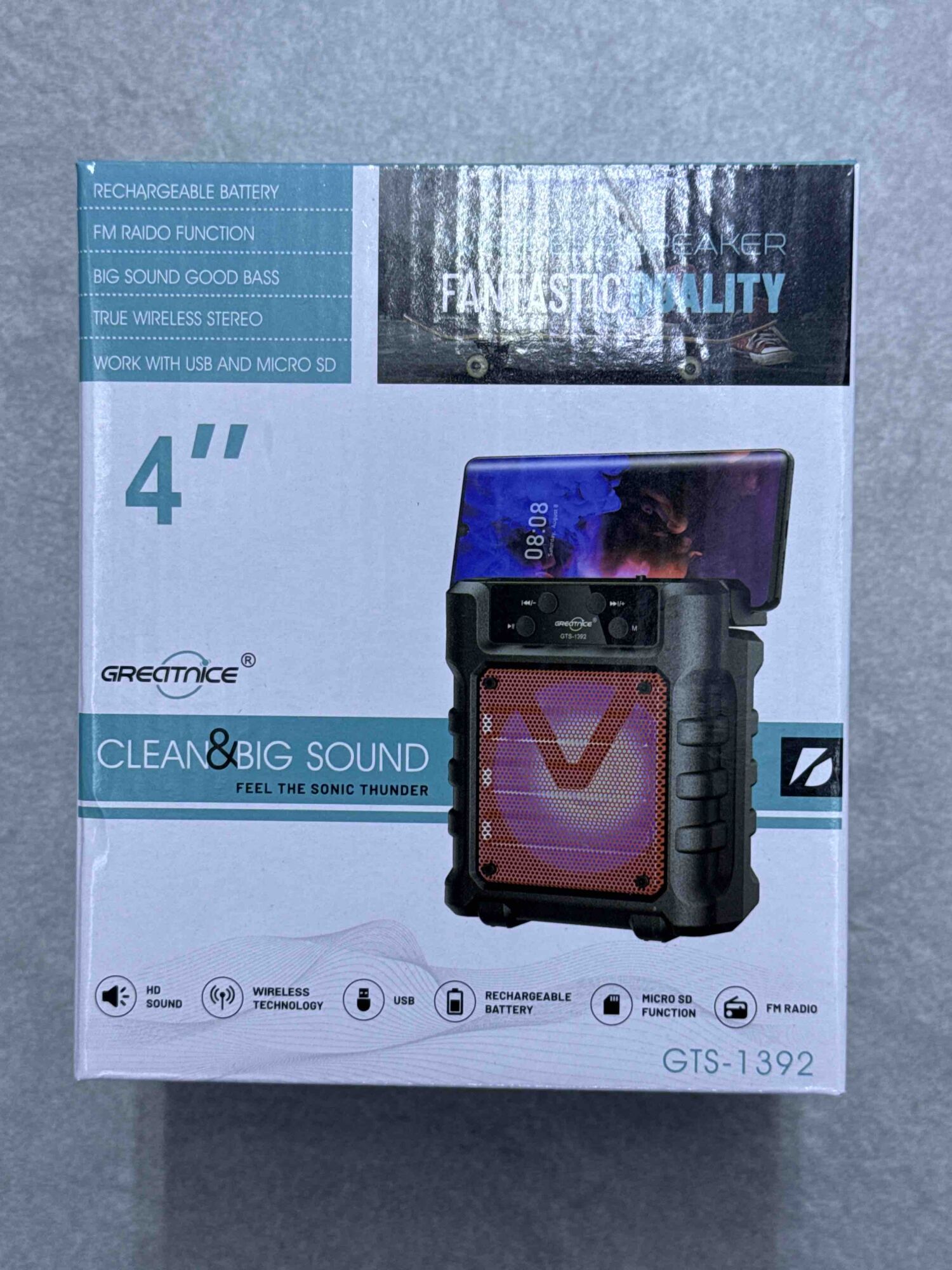 Prenosivi bluetooth zvučnik sa FM radio i micro SD