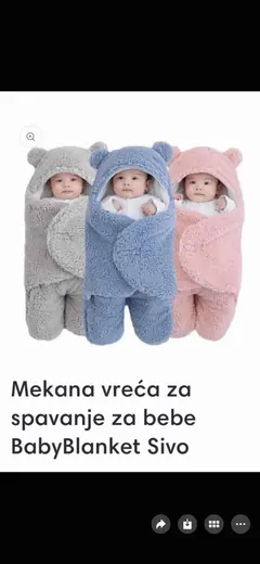 Mekana vreća za spavanje za bebe