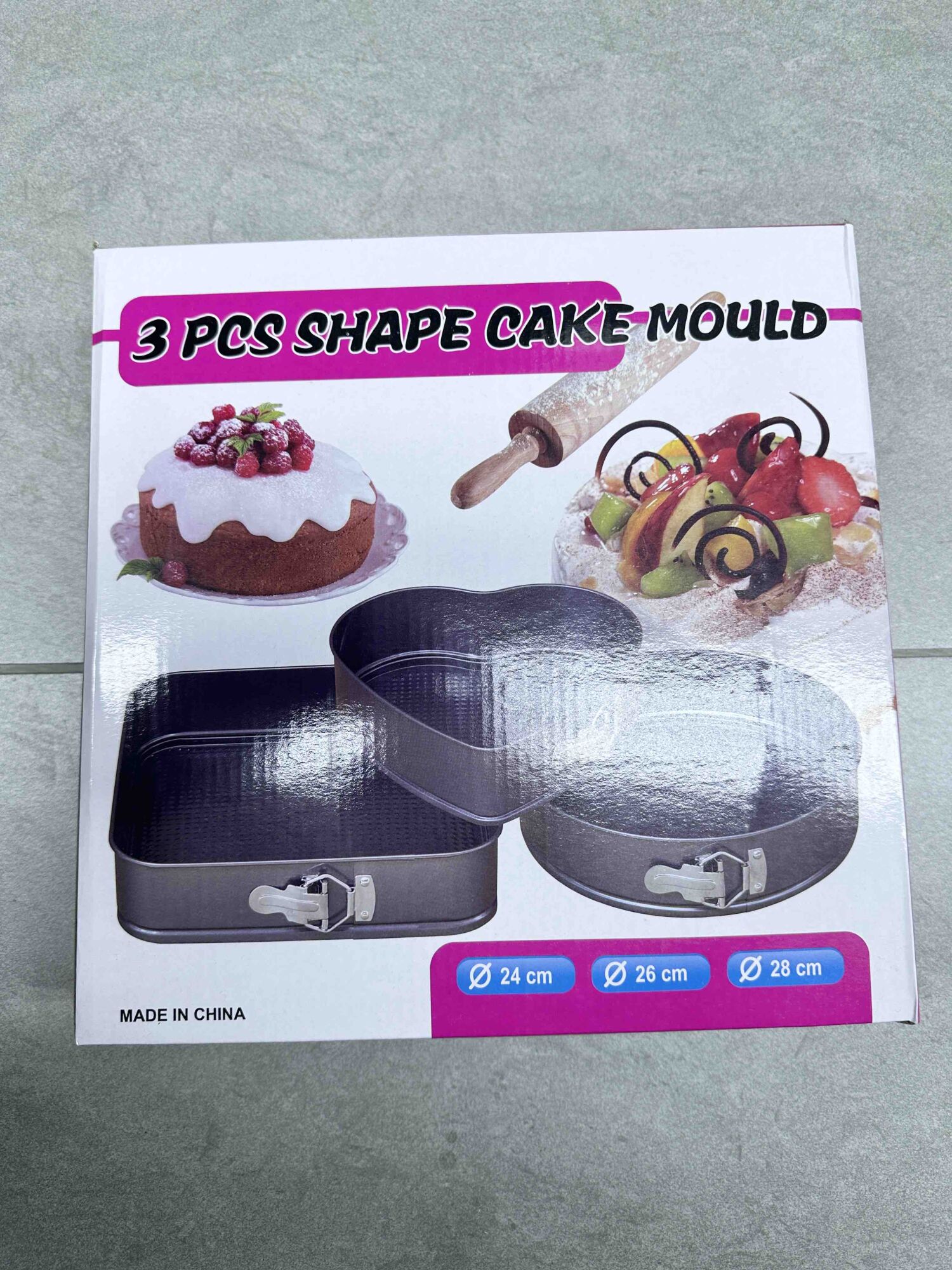 Set kalupa za torte 3 komada
