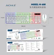 Gejming set tastatura i miš AOAS M-400