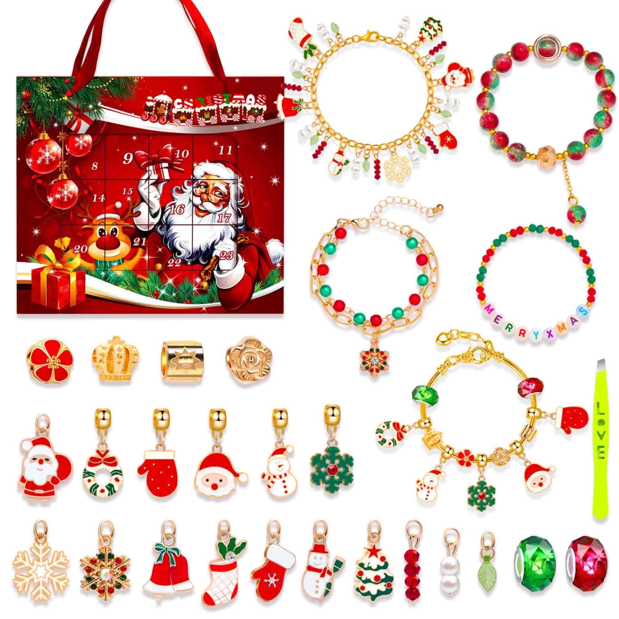Božićni komplet nakita sa advent kalendarom