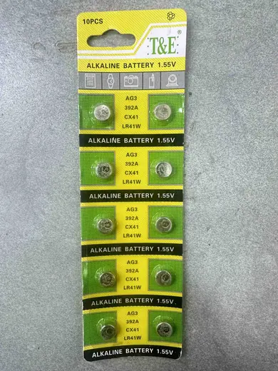 Alkalna dugme baterija AG3 1.55V, 10 kom.