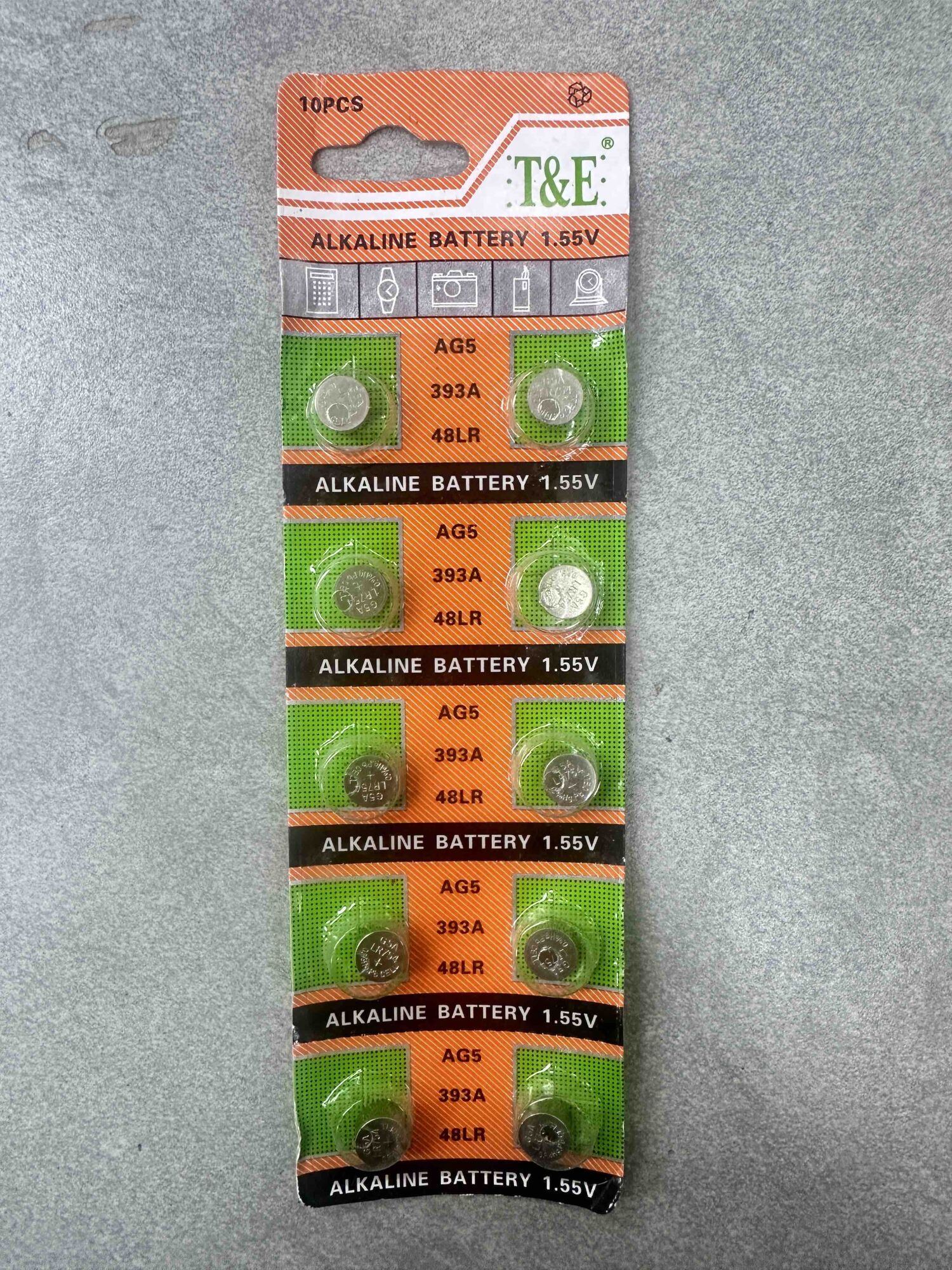 Alkalne baterije AG5 1.55V