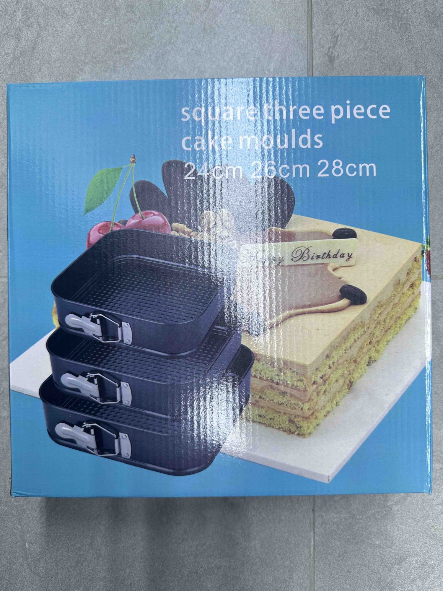 Set pravougaonih kalupa za tortu