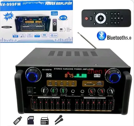 AV-999FM stereo karaoke pojačalo sa Bluetooth 5.0 vezom