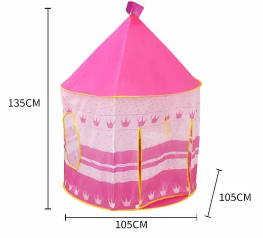 Dečiji šator za igru – roze princeza