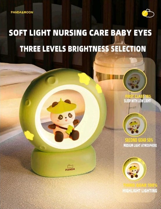 Dekorativna LED noćna lampa sa slatkim panda motivom