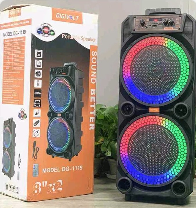 DIGIVOLT DG-1119 prenosivi Bluetooth zvučnik sa dva velika 8" zvučnika