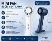 Mini ručni ventilator sa postoljem