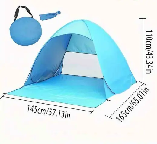 Sklopivi šator za plažu – plavi