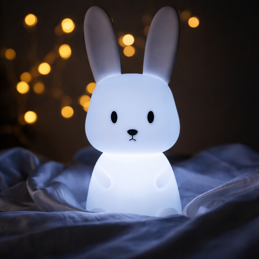 Slatka LED noćna lampa u obliku zeca