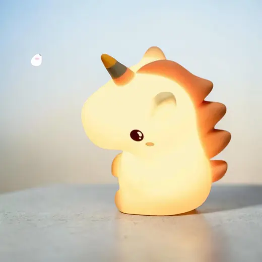 Slatka noćna LED lampa u obliku jednoroga