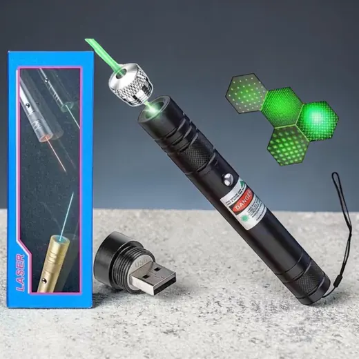 Snažan zeleni laser sa USB punjenjem