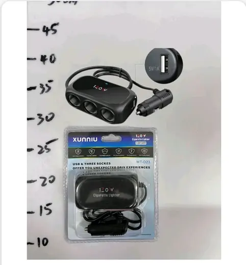 Xunniu WT-D23 auto razdelnik za upaljač sa 3 utičnice